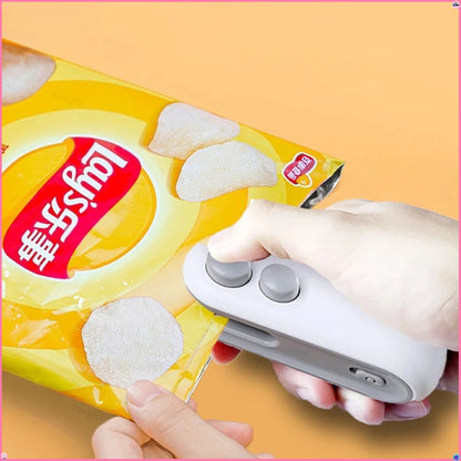 Mini Plastic Bag Sealer Rechargeable 2 in 1 Bag Heat Sealer With Cutter Portable Thermal Sealer Plastic Bags Sealant Machine